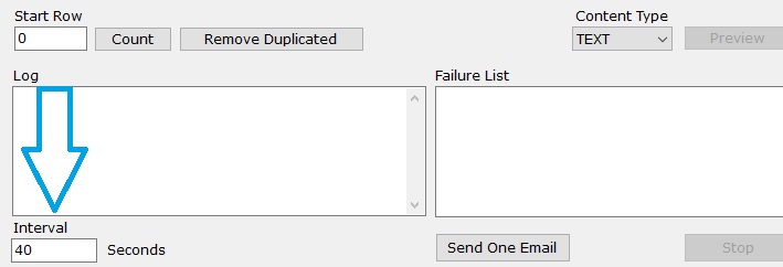 Set the Sending Interval